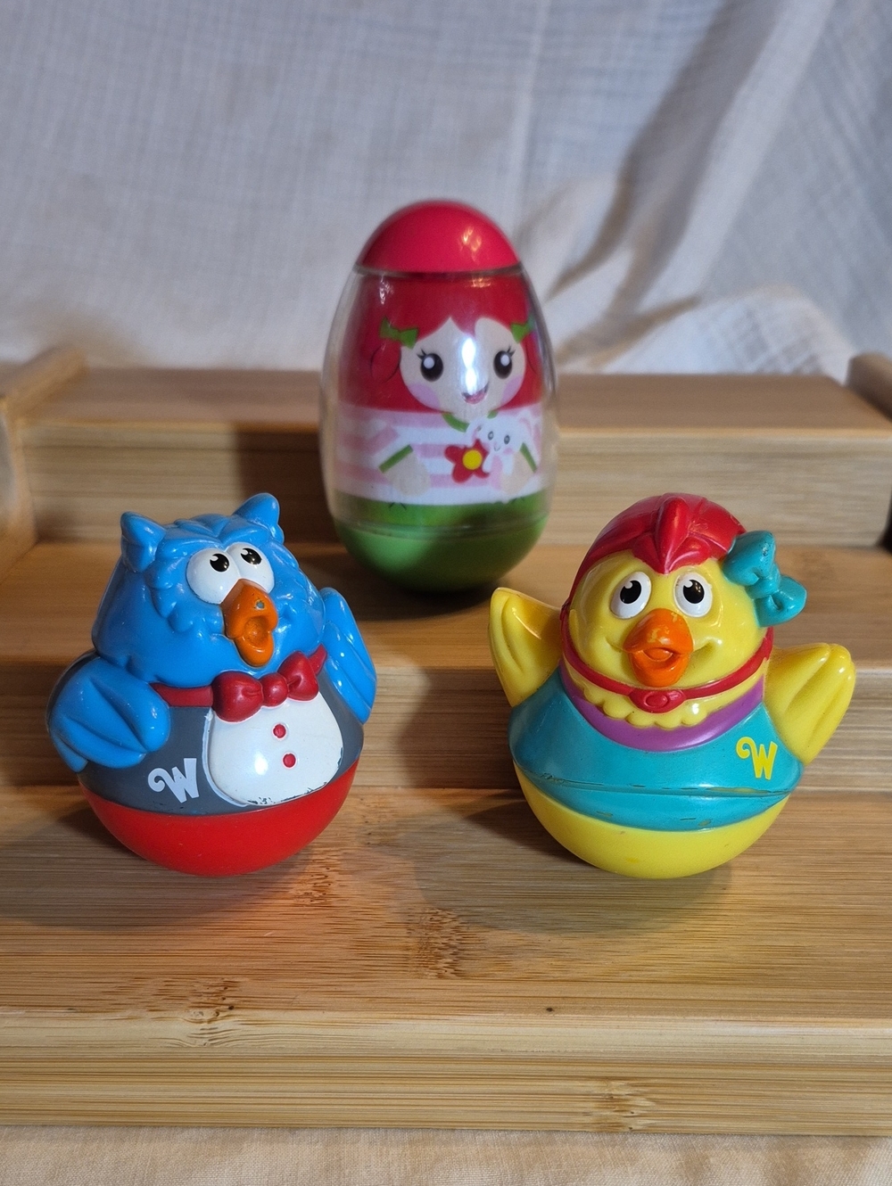 Weebles Wobble Set Of Three ▪︎ Two From 2003 One From 2009